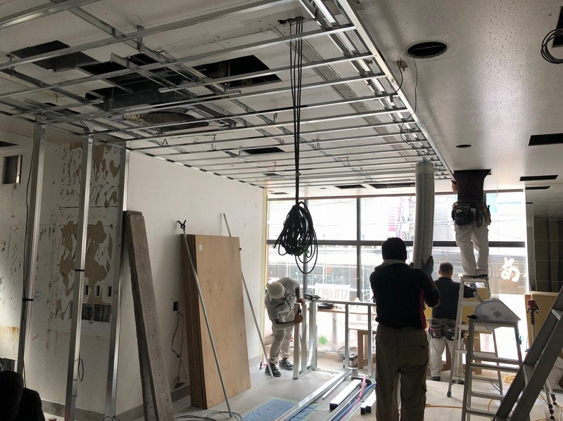 西新バー 内装工事