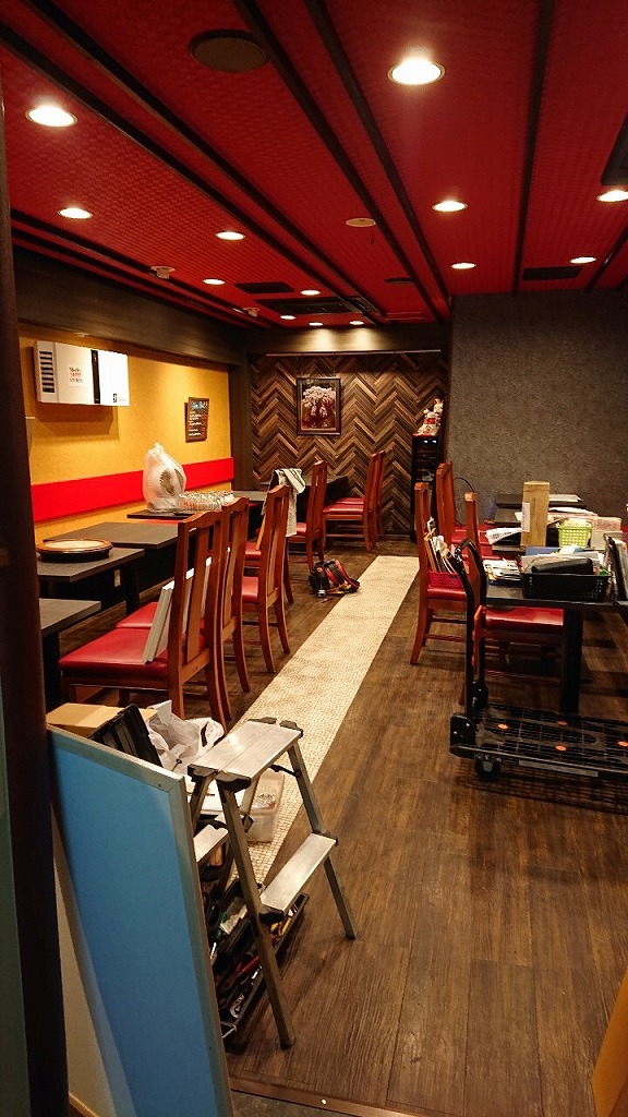 中華料理店 内装工事
