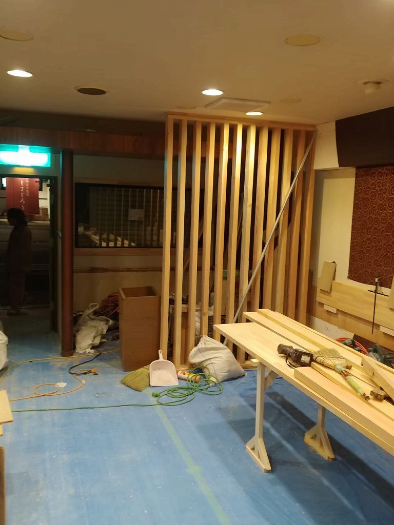 中華料理店 内装工事