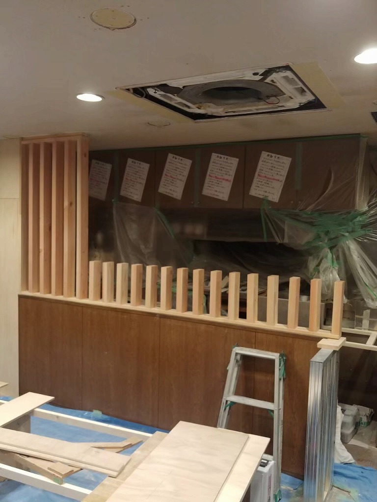 中華料理店 内装工事