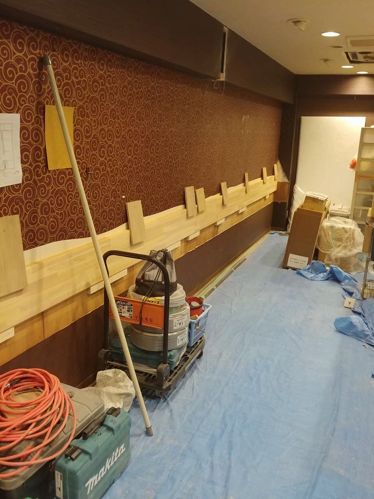 中華料理店 内装工事