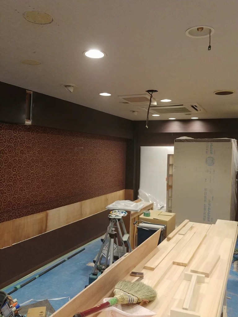 中華料理店 内装工事