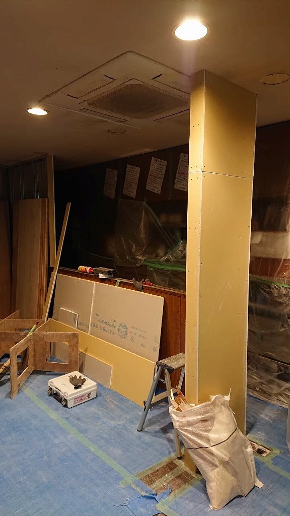 中華料理店 内装工事